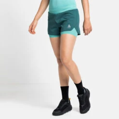 Odlo Women's Zeroweight 2-in-1 Shorts -Odlo iview 1087452 006 pic4