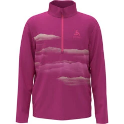 Odlo Kids Berra Graphic Half Zip Long Sleeve