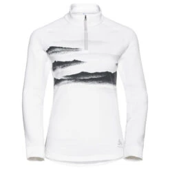 Odlo Women's Midlayer 1/2 Zip Berra Graphic