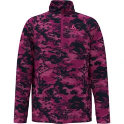 Odlo Kids Sesvenna Graphic Half Zip Long Sleeve