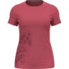 Odlo Women's Kumano Leaf Print T-Shirt 2 Odlo Women's Kumano Leaf Print T-Shirt -Odlo iview 1098699 011 pic1
