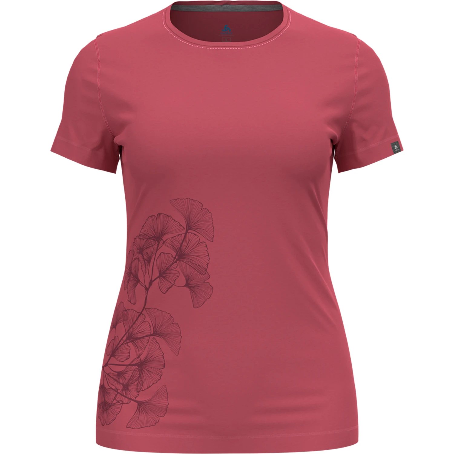 Women's Kumano Leaf Print T-Shirt Odlo Women's Kumano Leaf Print T-Shirt -Odlo iview 1098699 011 pic1