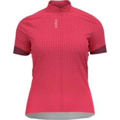 Odlo Women's Essential Print Full Zip Cycling Jersey