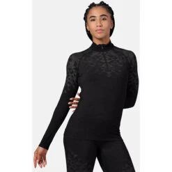 Odlo Women's Kinship 200 BL Turtle Neck Long Sleeve -Odlo iview 1105959 001 pic3