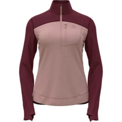 Odlo Women's Performance Wool Half Zip Long Sleeve