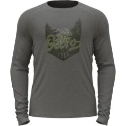 Odlo Men's Merino 200 Logo Long Sleeve