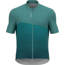 Odlo Men's Zeroweight Chill-Tec Aero Print Bike Jersey
